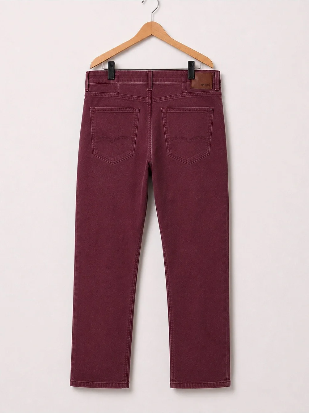 Mavi Men's Brown-Plum Zach Regular Rise Medium Stretch Straight Leg Jeans 38X30